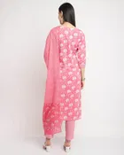 Cotton Cambric Embroidered Kurta Set for Women 