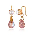 Brass Drop Earrings for Women 