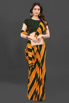 Georgette Printed Saree for Women 
