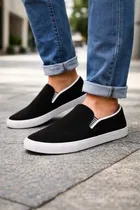 Comfortable Slip On Casual Shoes for Men, Black 