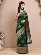 Jacquard Banarasi Silk Saree for Women 