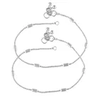 Brass Silver Plated Anklet for Women 
