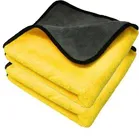 Neekshaa Microfiber Towel (Yellow, 40x40 cm, Pack of 2)