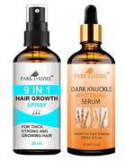 Park Daniel 9 in 1 Hair Growth Spray with Dark Knuckle Skin Whitening Serum 