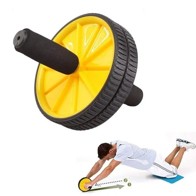 Double Wheel Ab Roller ,(Yellow)