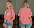 Oversized Cotton Blend T-shirts for Women 