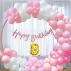 8th Happy Birthday Balloon Decoration Kit, Multicolor, Pack Of 63