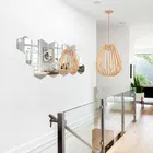 Acrylic Hexagon Shaped Wall Mirror Stickers 
