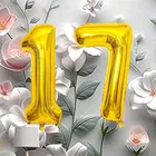 Foil Balloon for Birthday Celebration, No. 17 