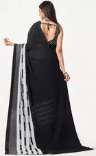 Georgette Printed Saree for Women 