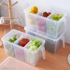 Plastic 3 in 1 Storage Container with Spoons 