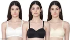 Cotton Blend Solid Padded Bra for Women 