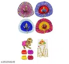 Laddu Gopal Ji Idol with Pooja Accessories (Multicolor, Set of 10)