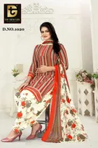 Synthetic Printed Unstitched Dress Material for Women & Girls 