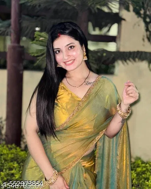 Chinnon Solid Saree For Women, Beige