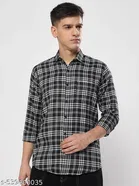 Polycotton Checked Shirts for Men, Multicolor 