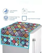 Fridge Cover Top with 6 Utility Pockets