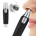 3-in-1 Rechargeable Nose & Ear Hair Trimmer (Black & Silver)