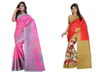 Khadi Silk Printed Saree for Women 
