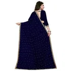 Lycra Beaded Saree for Women 