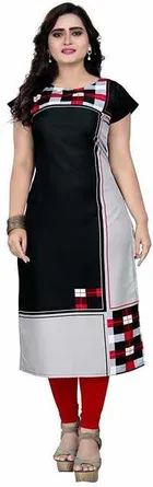 AK Fashion Mall Women Crepe Kurti 
