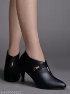 Solid Heel Sandals for Women 