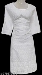 Cotton Embroidered Kurti for Women 