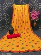 Georgette Printed Saree for Women 