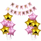 Happy Birthday Balloon Decoration Kit, PInk, Set of 1