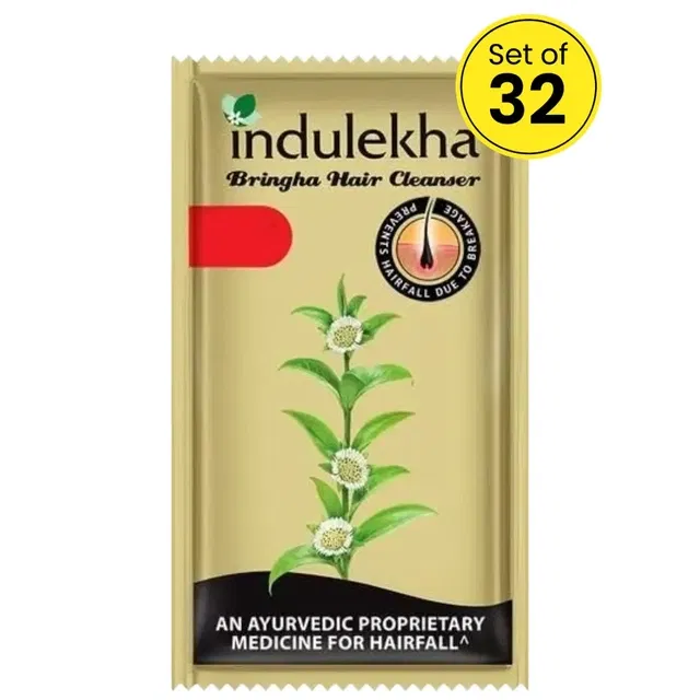 इन्दुलेखा भृंगा एंटी हेयरफॉल क्लीन्ज़र 5.5 ml (पैक ऑफ़ 32)