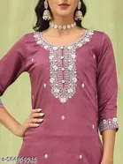 Georgette Embroidered Kurta Set for Women 