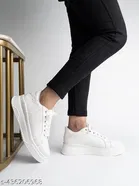 Shoetopia Solid Synthetic Sneakers for Girls 