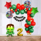 Hulk Theme 2nd Birthday Balloon Decoration Kit For Kids, Multicolor, Pack Of 53
