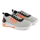Sports Shoes for Men, Grey & Orange 