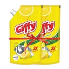 Giffy Lemon & Active Salt Dishwash Gel 2X145 ml (Buy 1 Get 1 Free)