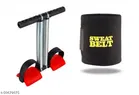 Double Spring Tummy Trimmer with Sweat Belt 