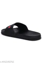 Sliders for Men, Red & Black 
