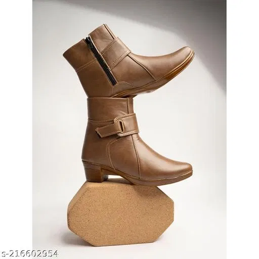 Shoetopia Girls Boots - Brown (13-14 Years)