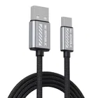 Nu Republic Blaze Flash 50W USB Type C 1.25m Nylon Braided Cable Supports All Fast Charging Technologies (grey)