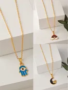 Gold Plated Chain & Pendant for Women & Girls 