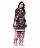 Crepe Unstitched Dress Material for Women 