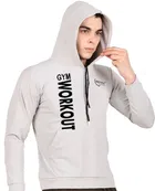 Lycra Printed Hoodie for Men 