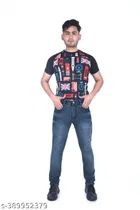 Denim Slim Fit Jeans for Men (Blue, 28)