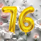 Foil Balloon for Birthday Celebration, No. 76 