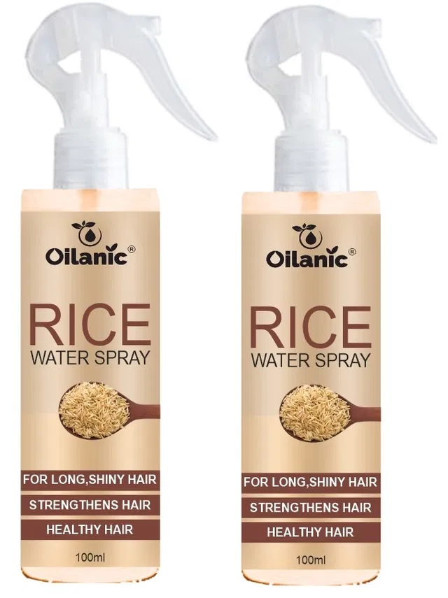 Oilanic Rice Water Hair Spray (100 ml, Pack of 2)