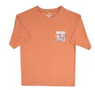 Cotton Printed T-Shirt for Boys ,Brown 