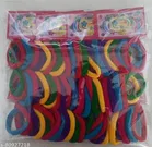 Fabric Hair Rubber Bands for Women, Pack of 72 