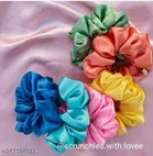 Scrunchies for Women, Pack of 12 