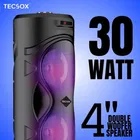 TecSox Rockstar | Speaker with 30 watt & Powerful Bass - Pack of 1