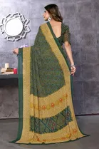 Georgette Printed Saree for Women 